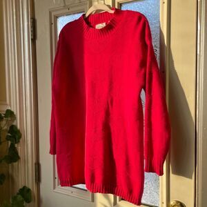 Nordstrom 3D Heart Knit Oversized Sweater dress